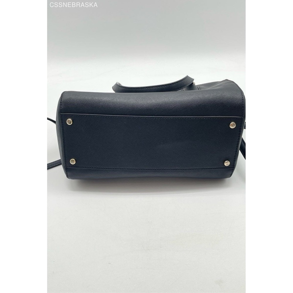 Kate Spade Black "Lanae" Laurel Way‎ Black Satchel Crossbody Handbag - Size M - Picture 7 of 11